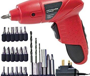 Electric screwdriver used for drilling with little ones